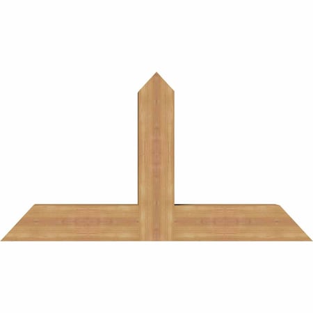 Ekena Millwork Portland Timber Gable Bracket, Western Red Cedar, 48"W x 26"H x 5 1/2"D x 5 1/2"F, 13/12 Pitch GBW048X26X0606POR00SWR